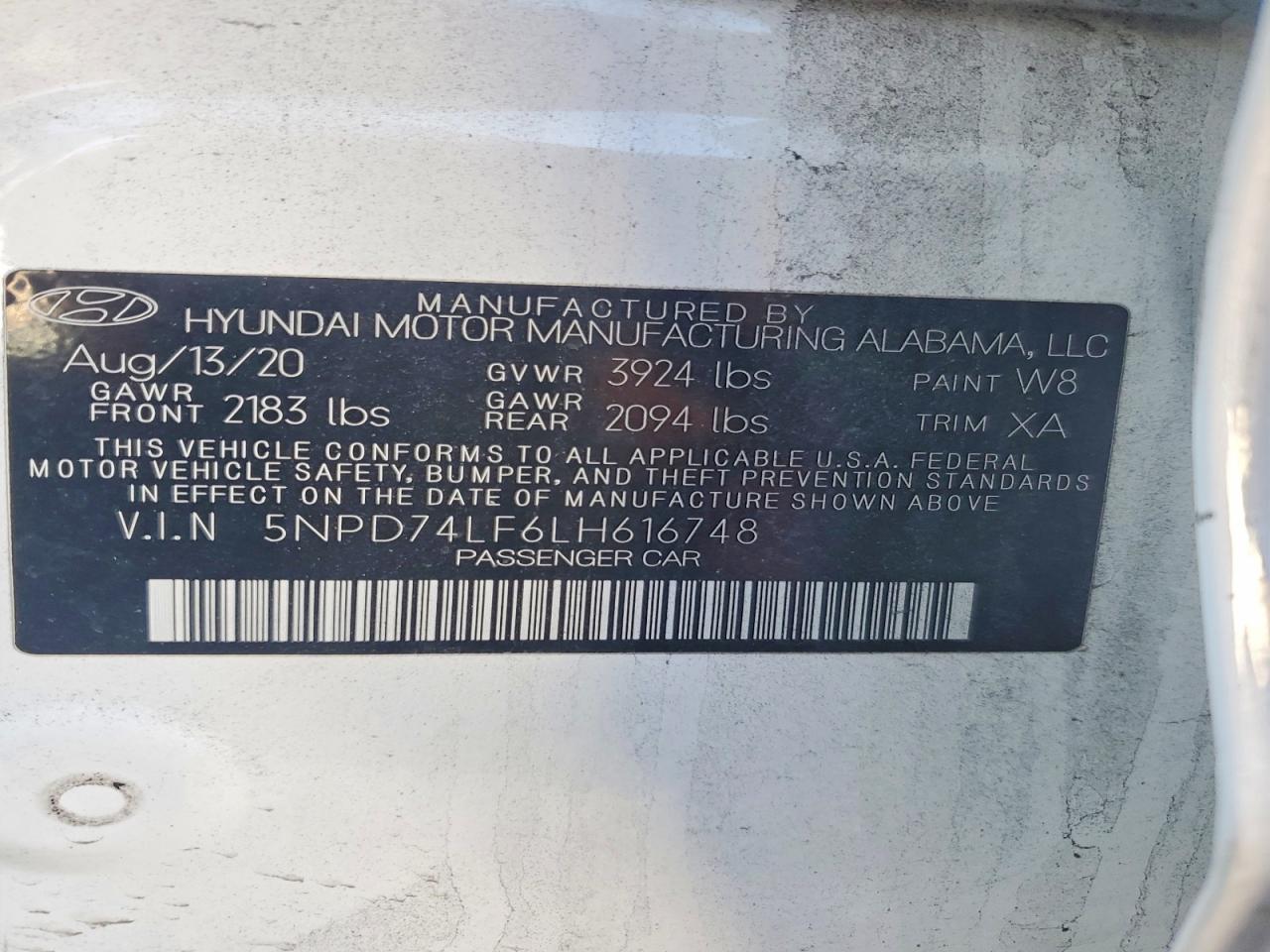 2020 HYUNDAI ELANTRA SE photo 13