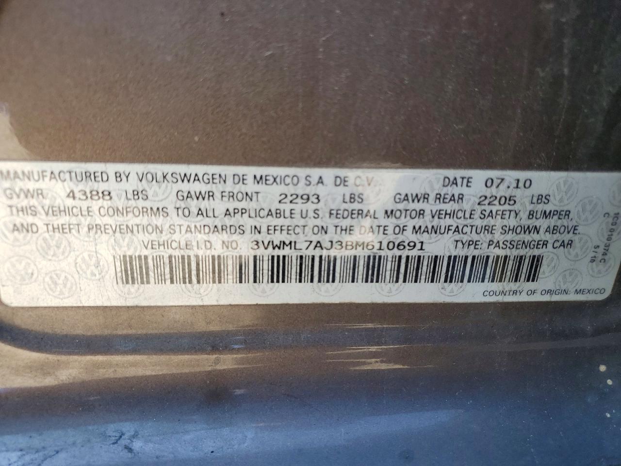 2011 VOLKSWAGEN JETTA TDI photo 12