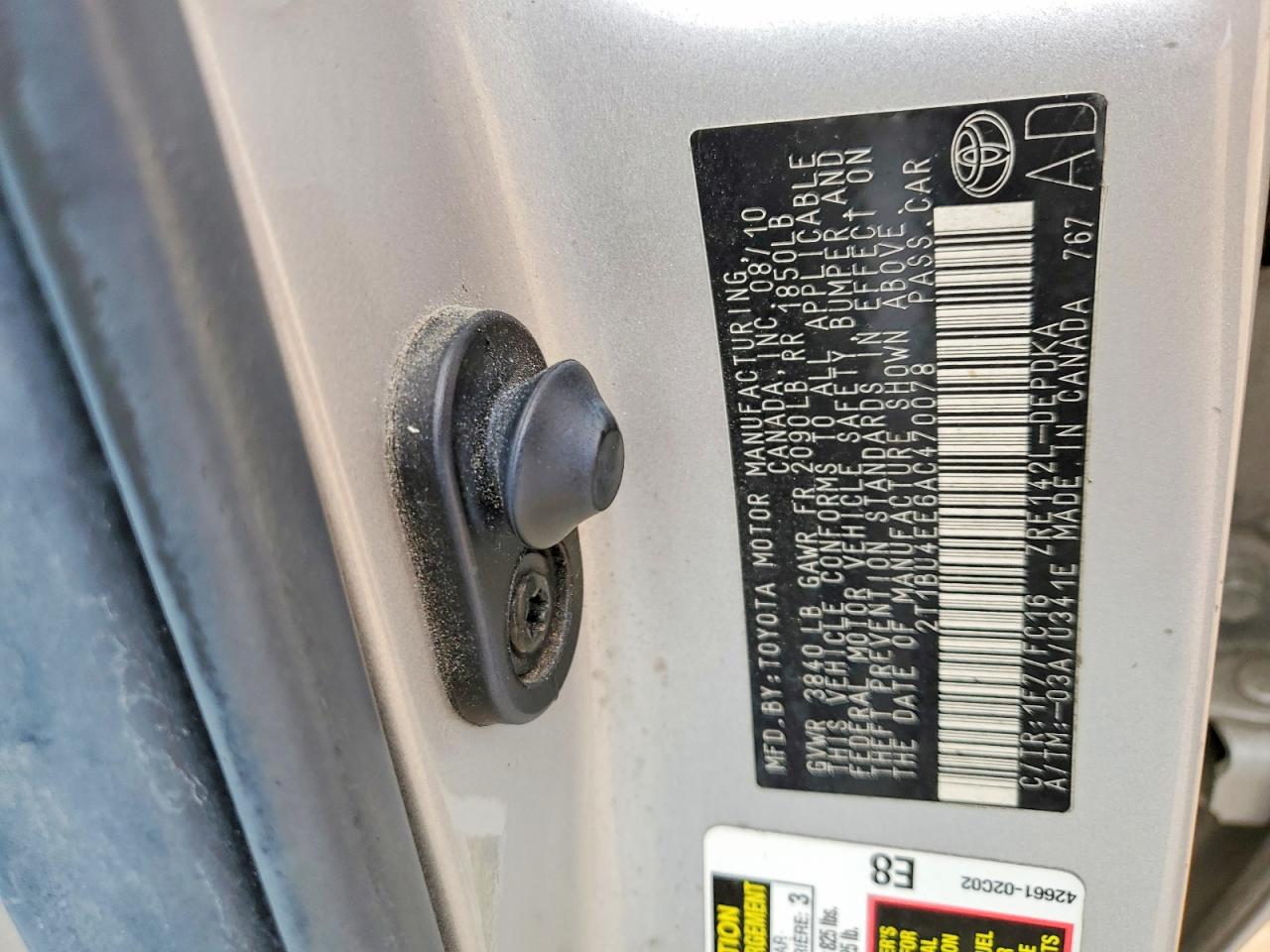 2010 TOYOTA COROLLA BASE photo 13