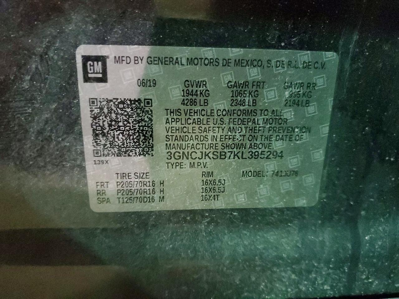 2019 CHEVROLET TRAX LS photo 13