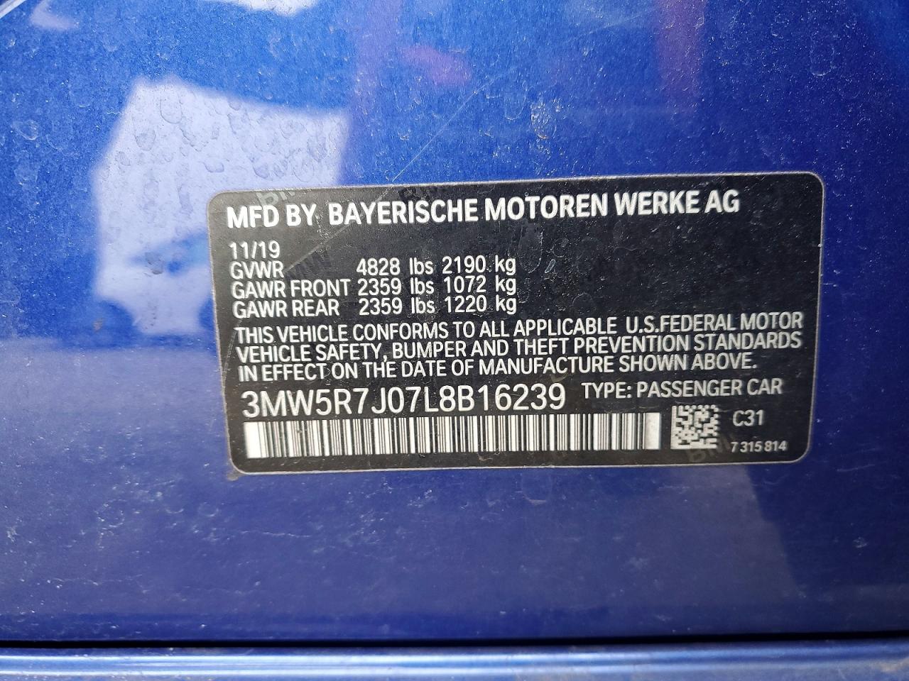 2020 BMW 330XI photo 12