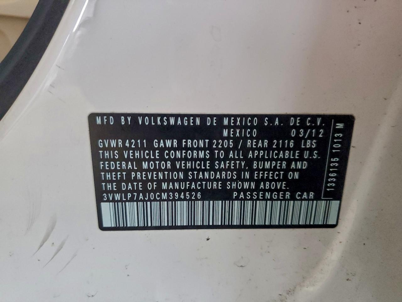 2012 VOLKSWAGEN JETTA SEL photo 12