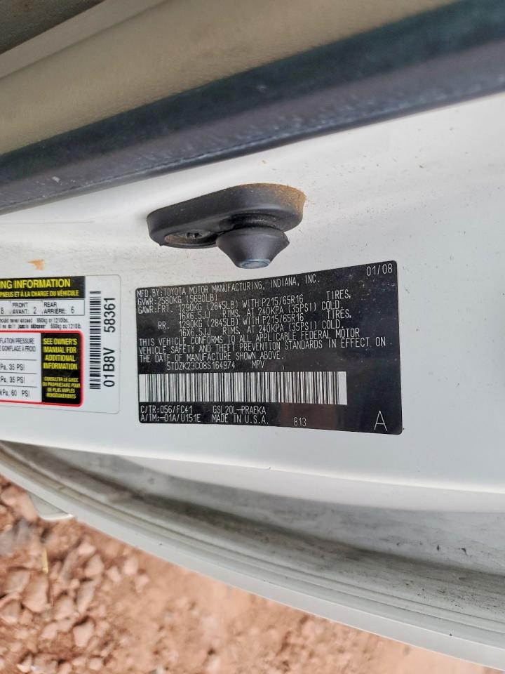 2008 TOYOTA SIENNA photo 25