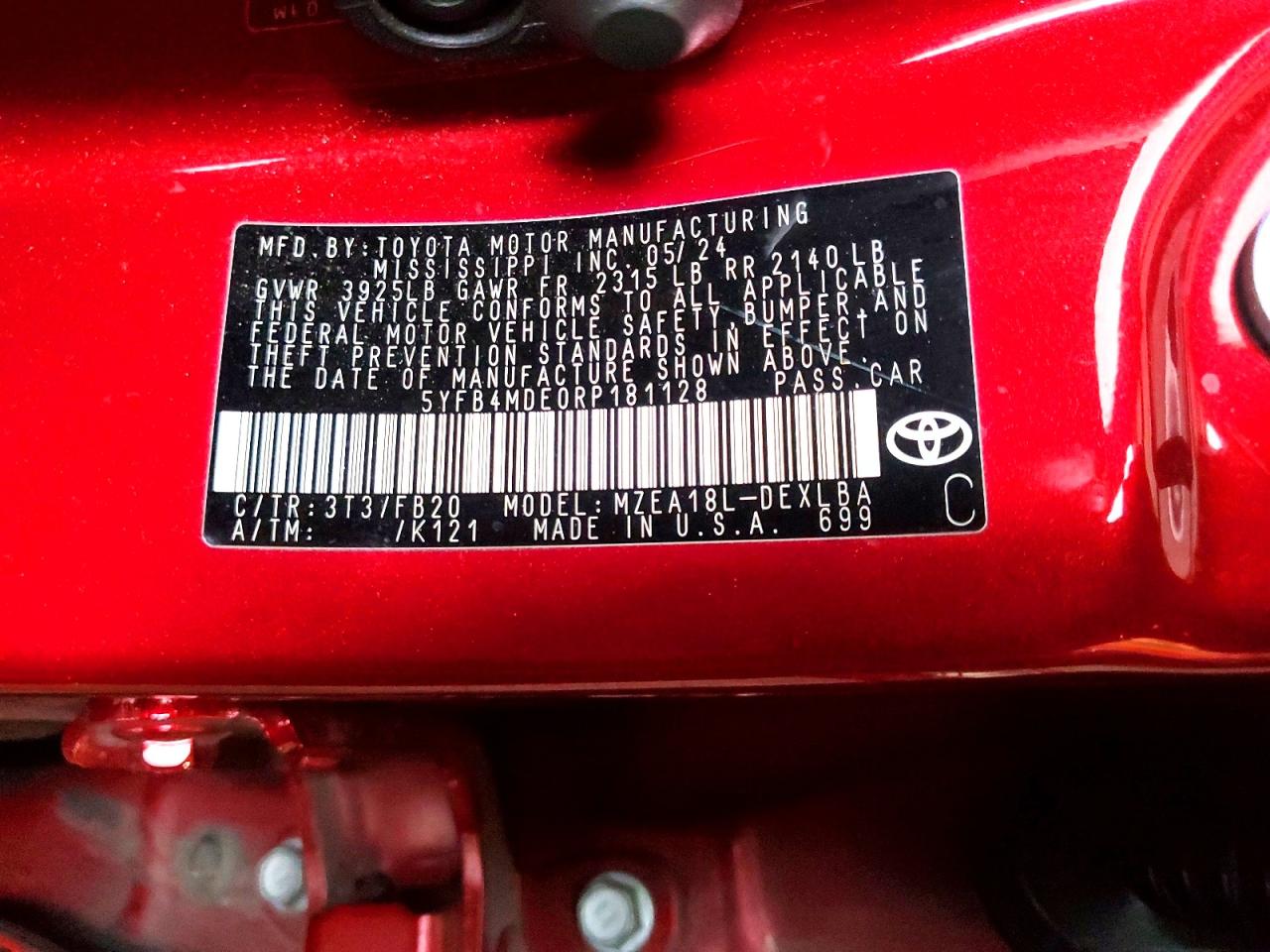 2024 TOYOTA COROLLA LE photo 13