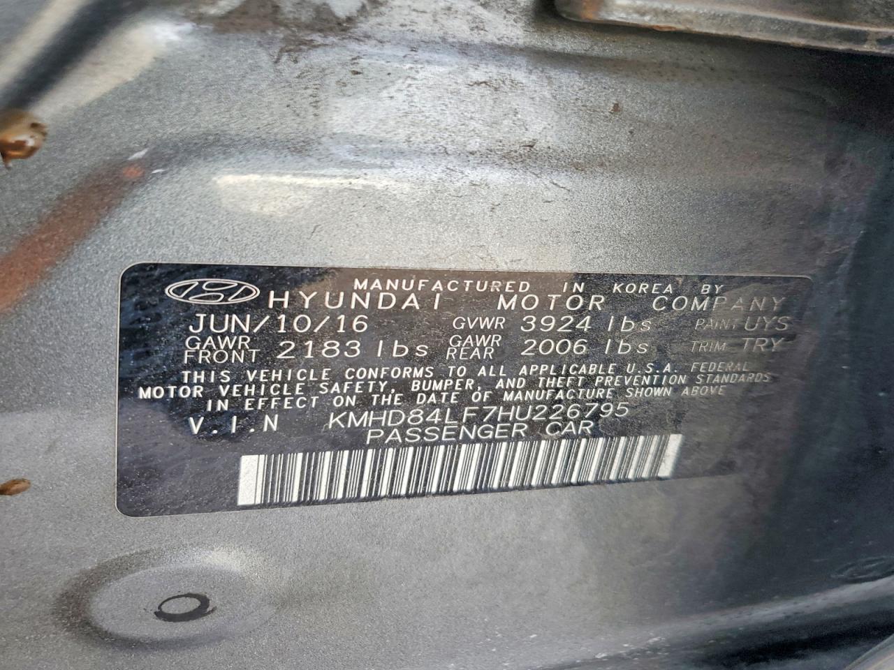2017 HYUNDAI ELANTRA SE photo 13