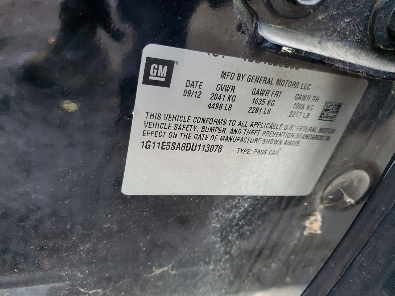 2013 CHEVROLET MALIBU 2LT photo 34