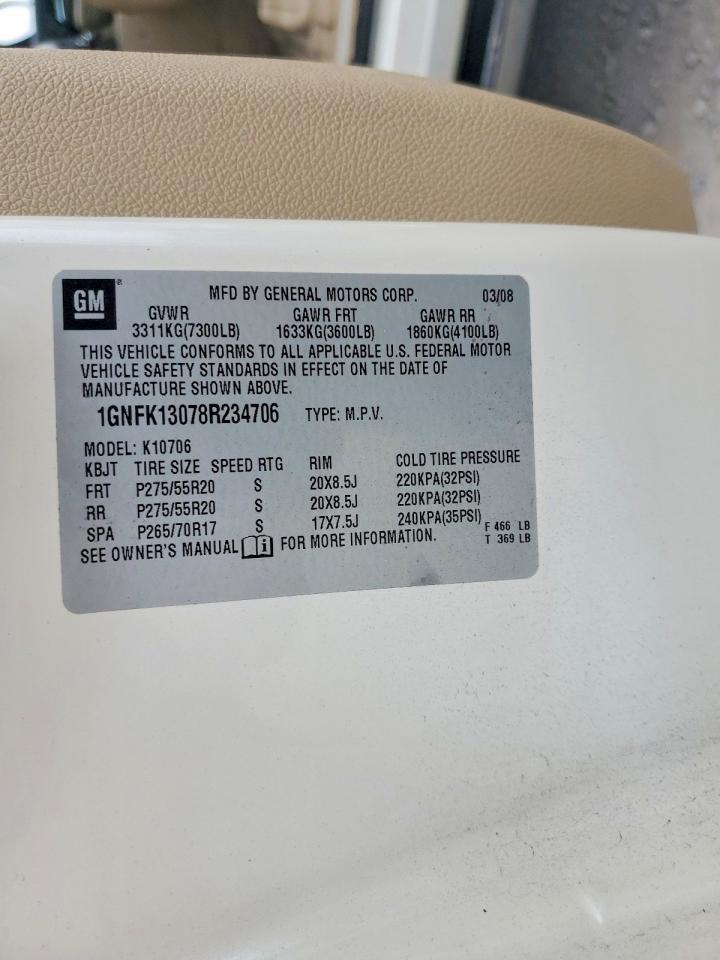 2008 CHEVROLET TAHOE K1500 photo 13