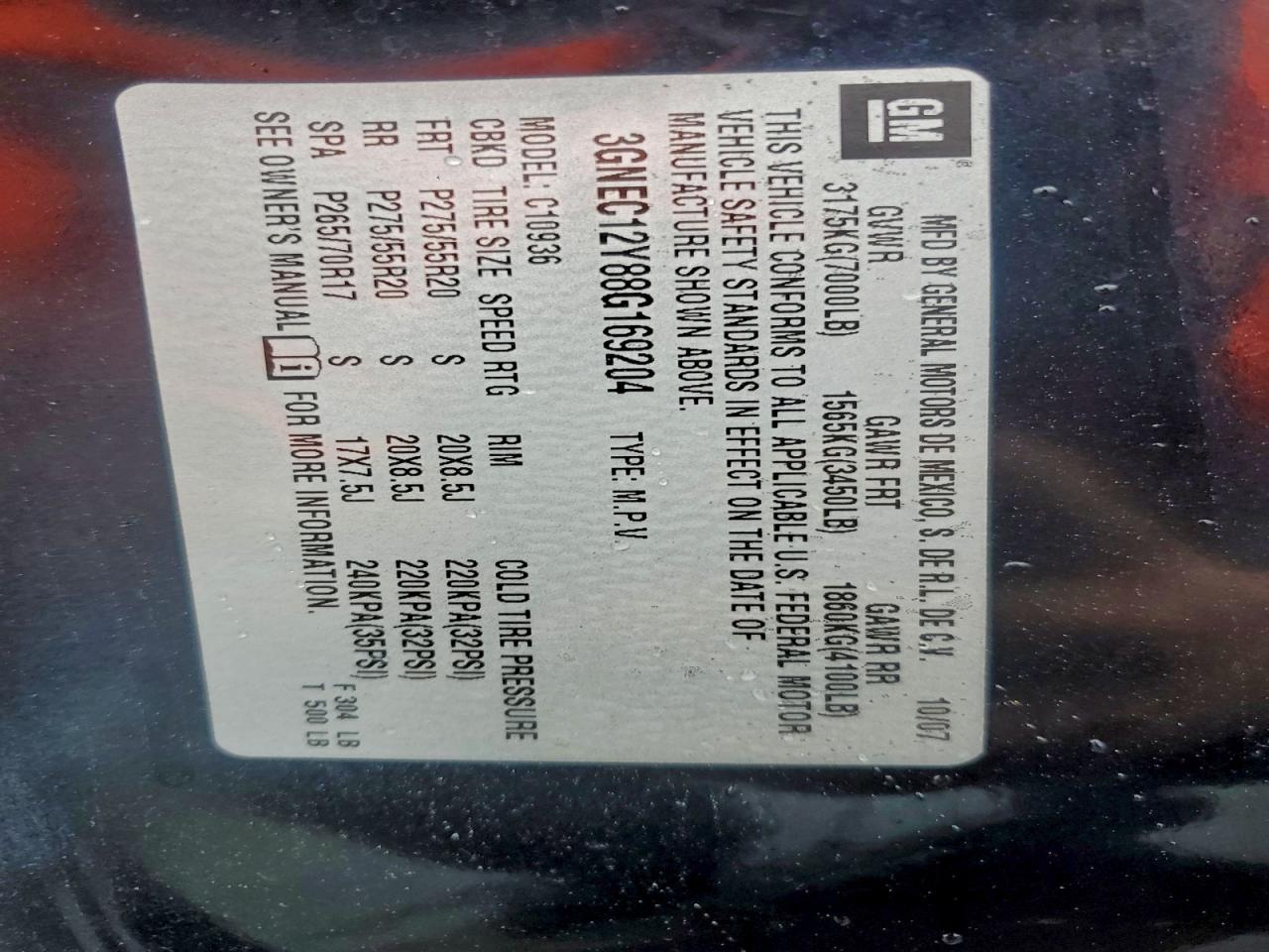 2008 CHEVROLET AVALANCHE C1500 photo 23
