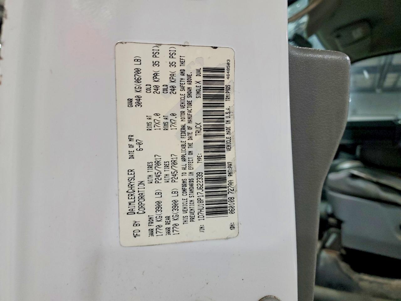 2007 DODGE RAM 1500 ST photo 12