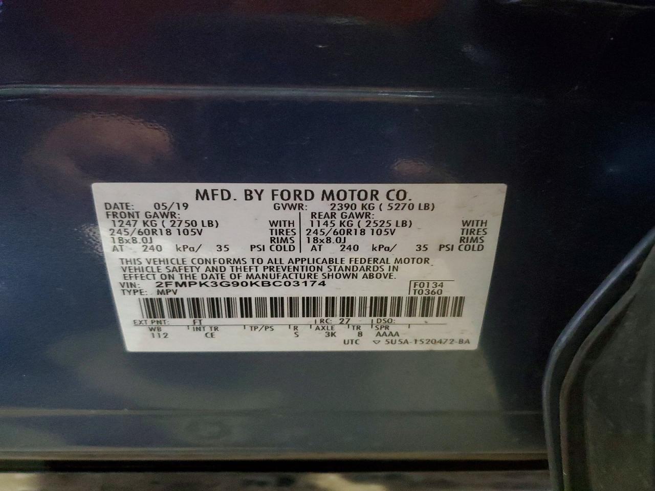 2019 FORD EDGE SE photo 13