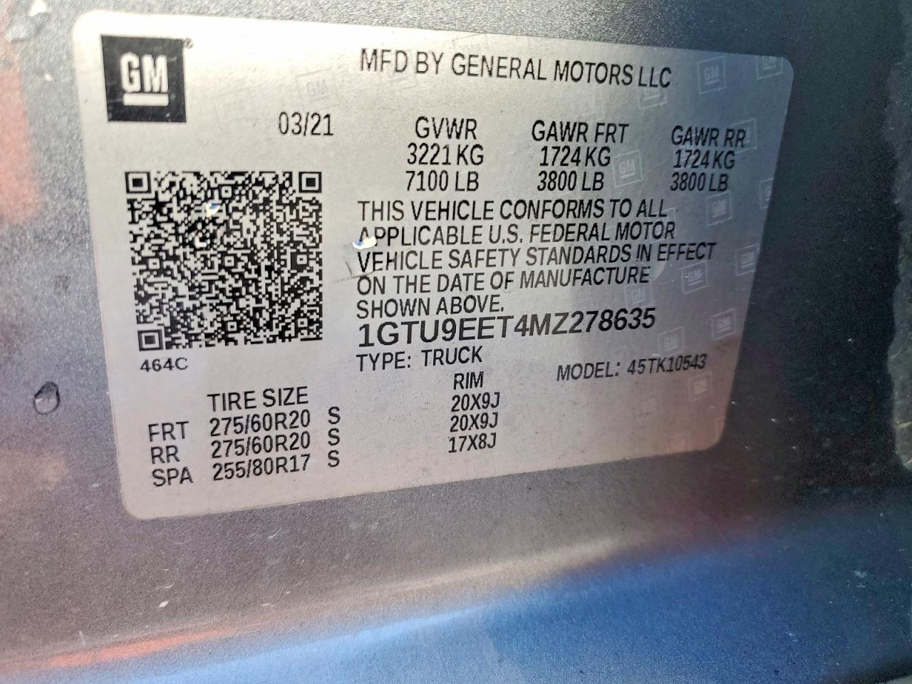 2021 GMC SIERRA K1500 AT4 photo 12