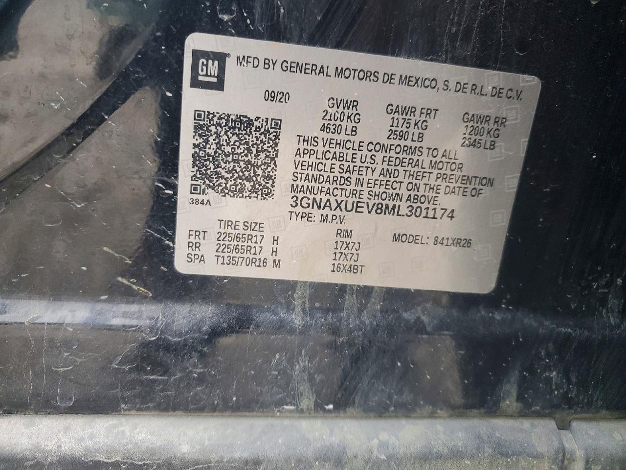 2021 CHEVROLET EQUINOX LT photo 13