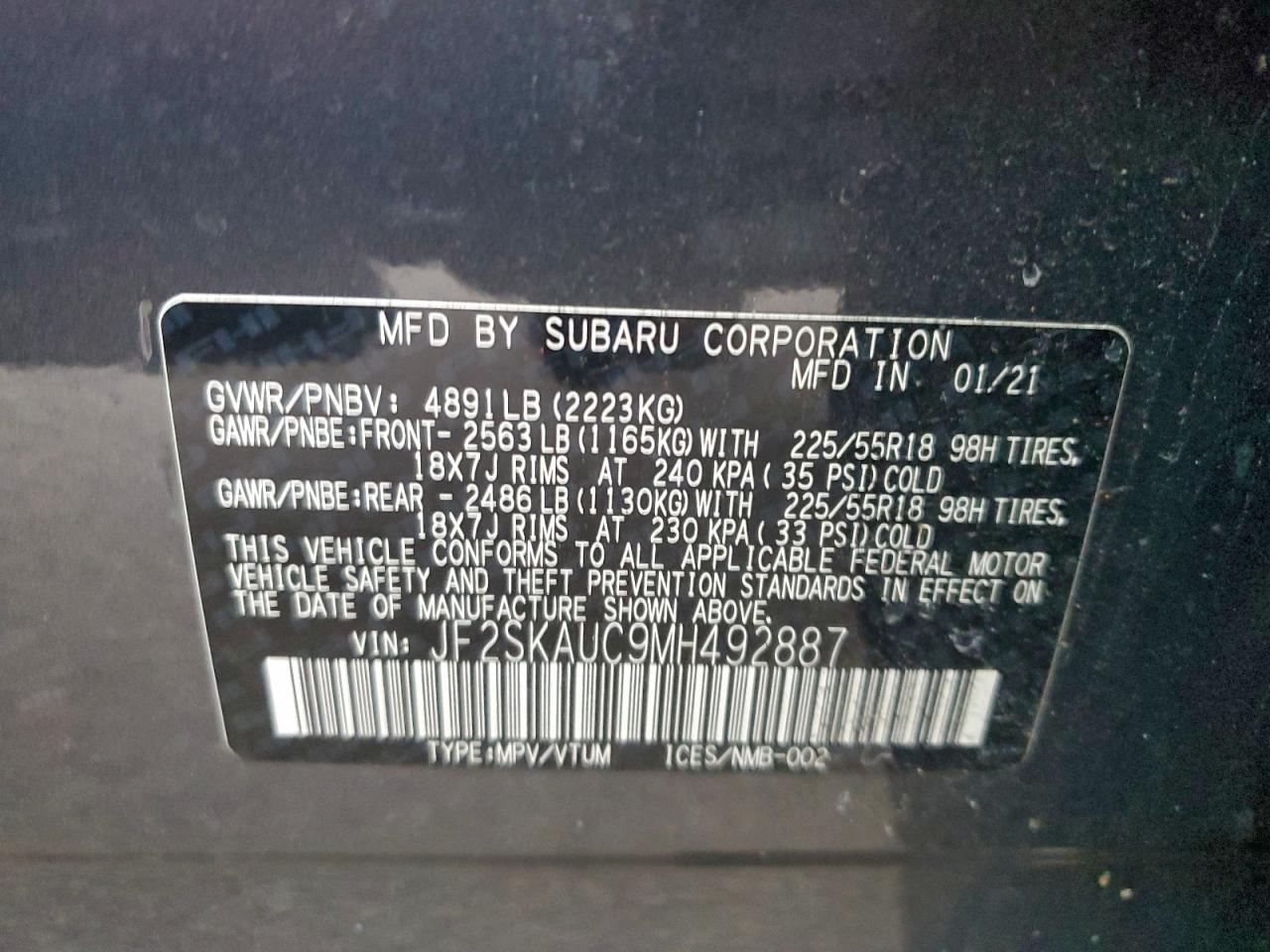 2021 SUBARU FORESTER LIMITED photo 25
