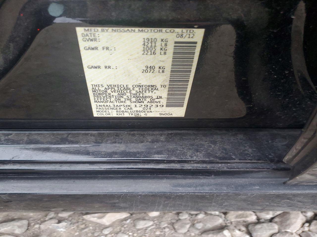 2013 NISSAN ALTIMA 2.5 photo 13
