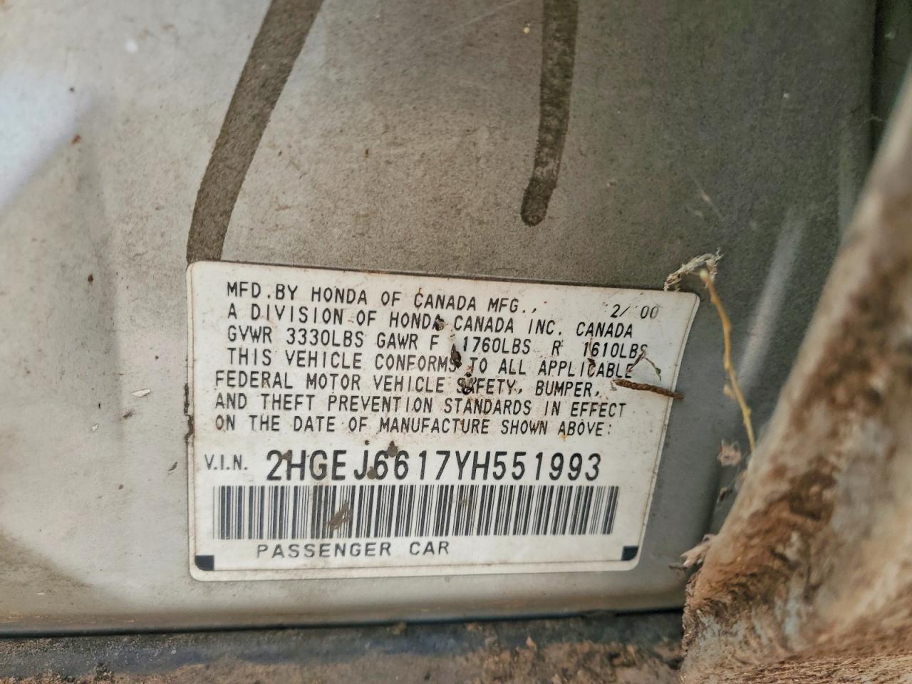 1998 HONDA CIVIC photo 12