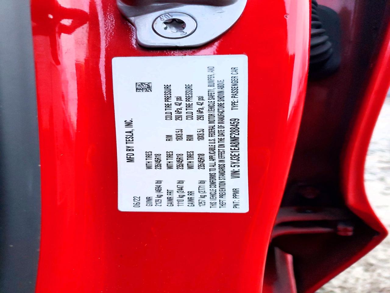 2022 TESLA MODEL 3 photo 34