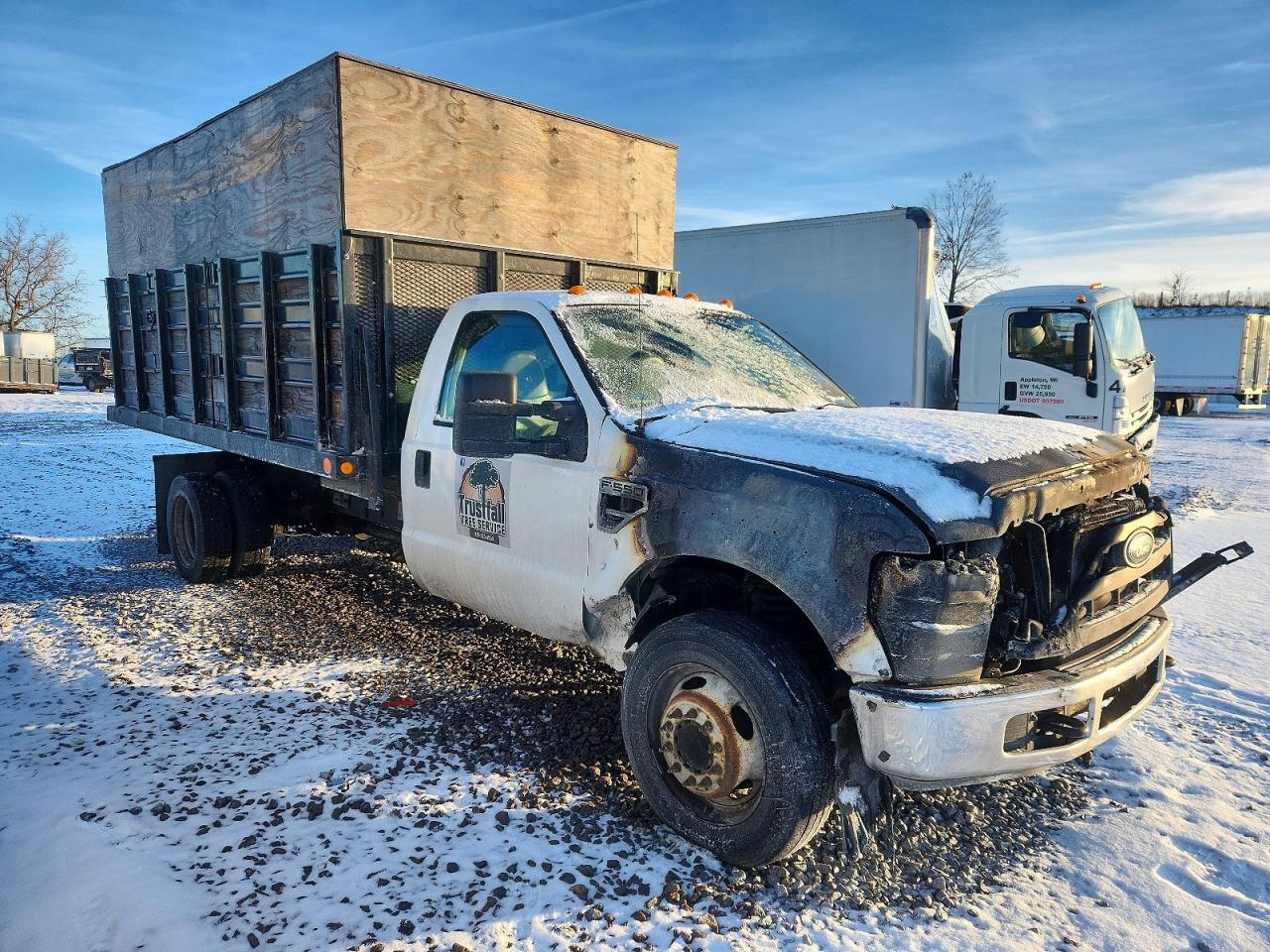 2008 FORD F550 SUPER DUTY FLATBED TRUCK photo 4
