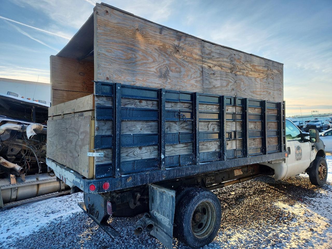 2008 FORD F550 SUPER DUTY FLATBED TRUCK photo 3
