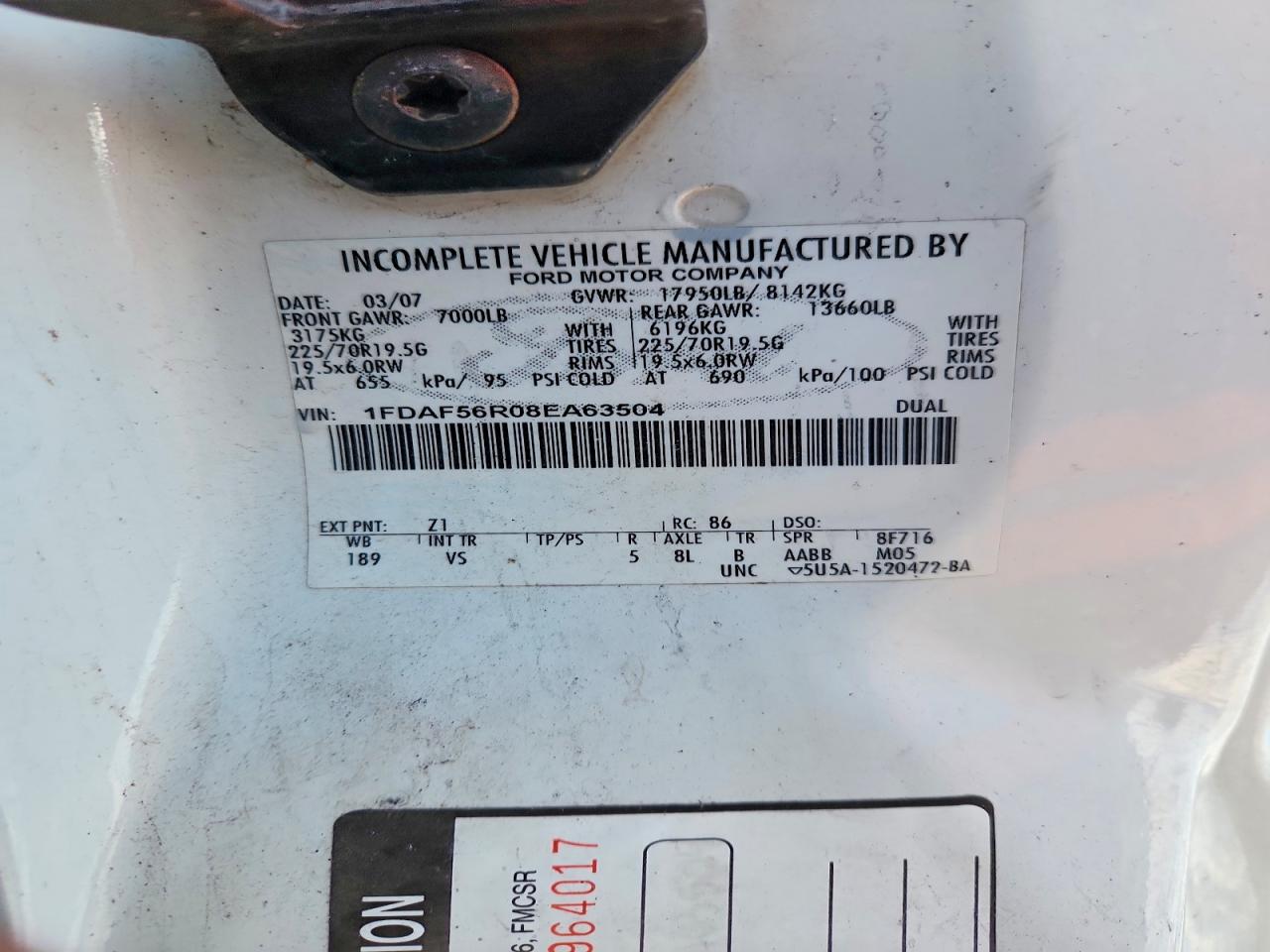 2008 FORD F550 SUPER DUTY FLATBED TRUCK photo 12