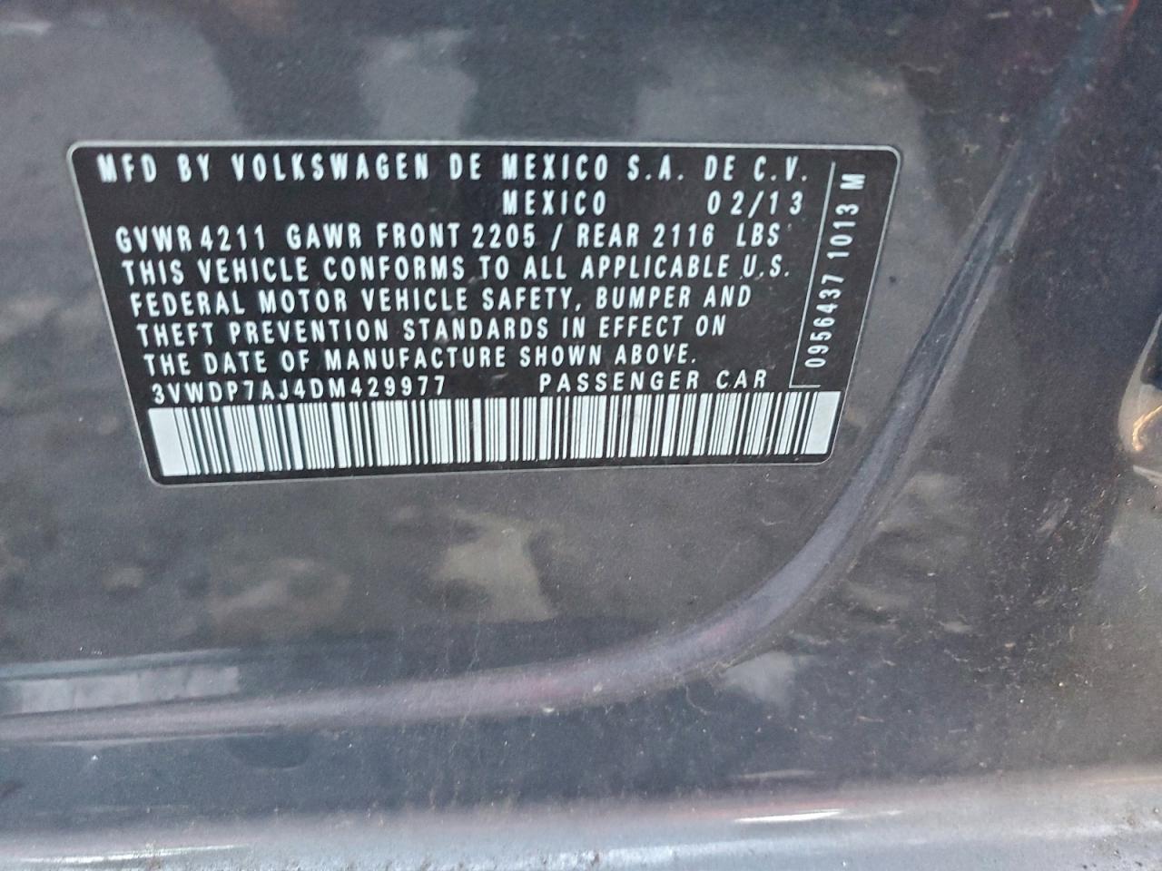 2013 VOLKSWAGEN JETTA SE photo 13