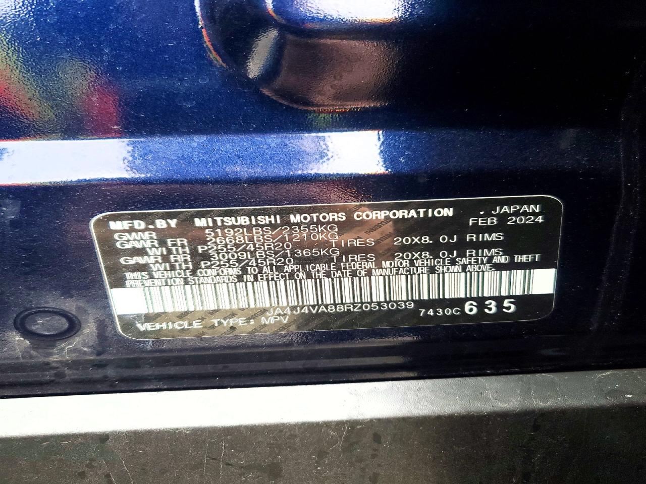 2024 MITSUBISHI OUTLANDER SE photo 14