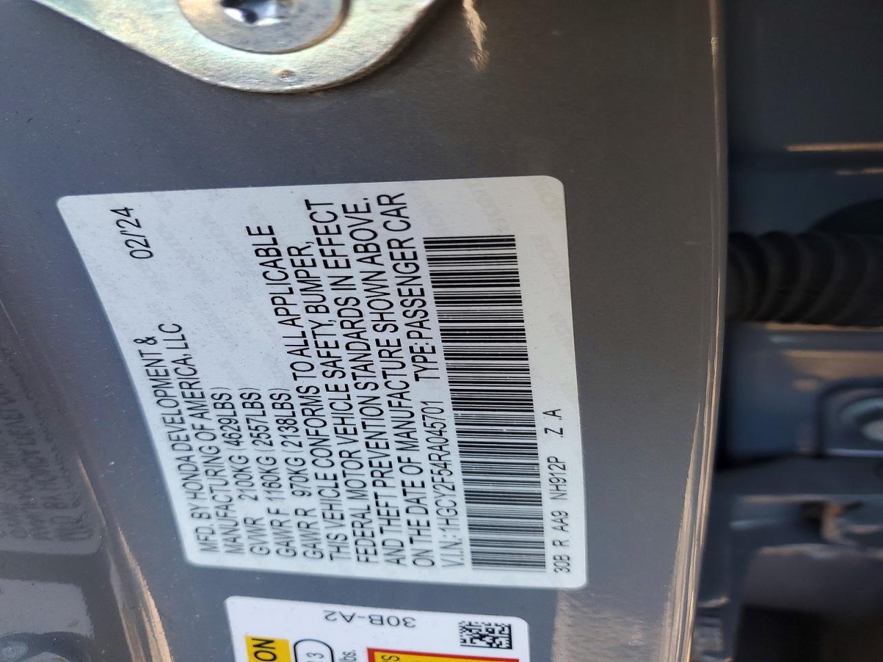 2024 HONDA ACCORD HYBRID SPORT photo 12