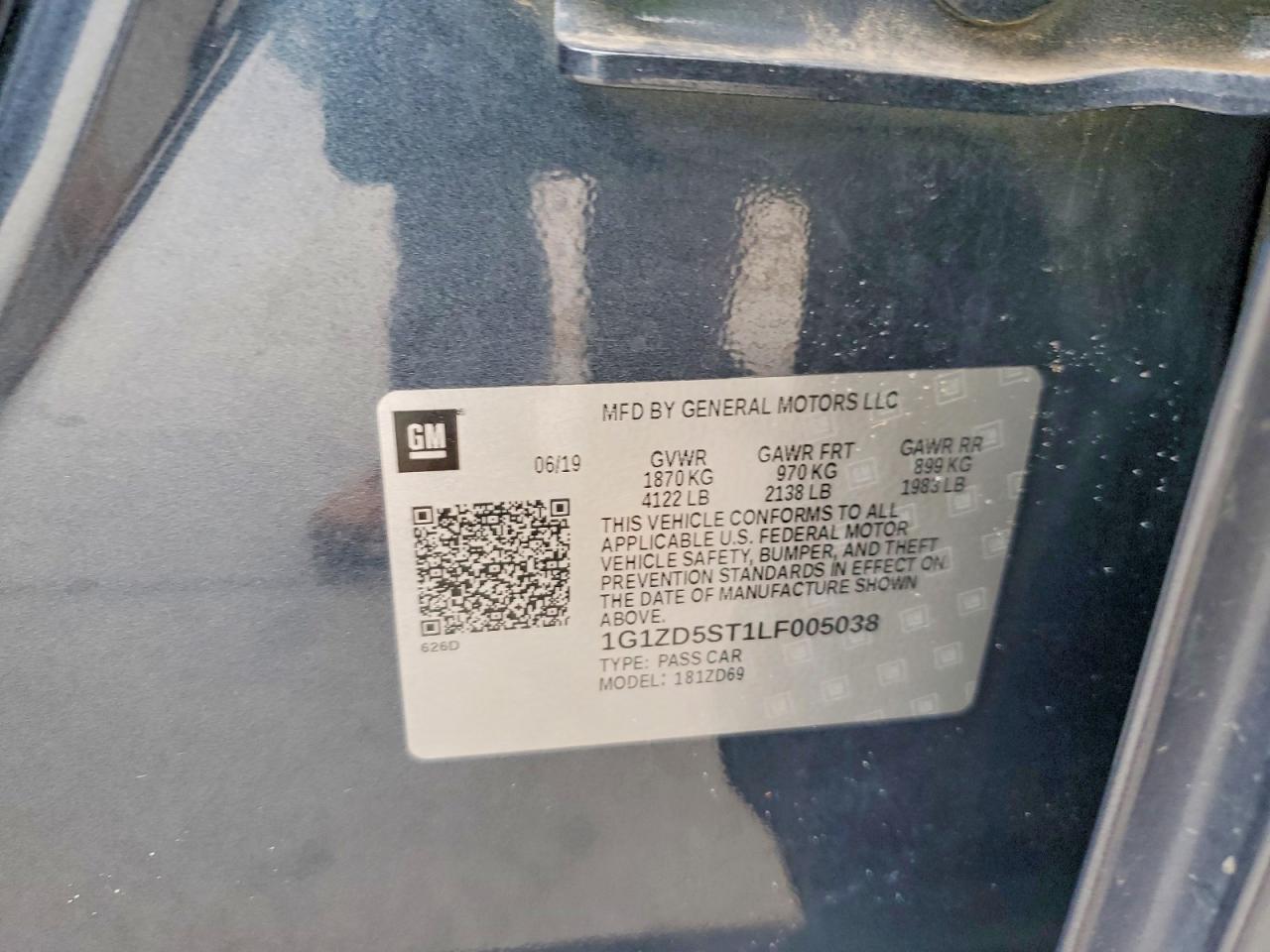 2020 CHEVROLET MALIBU LT photo 12