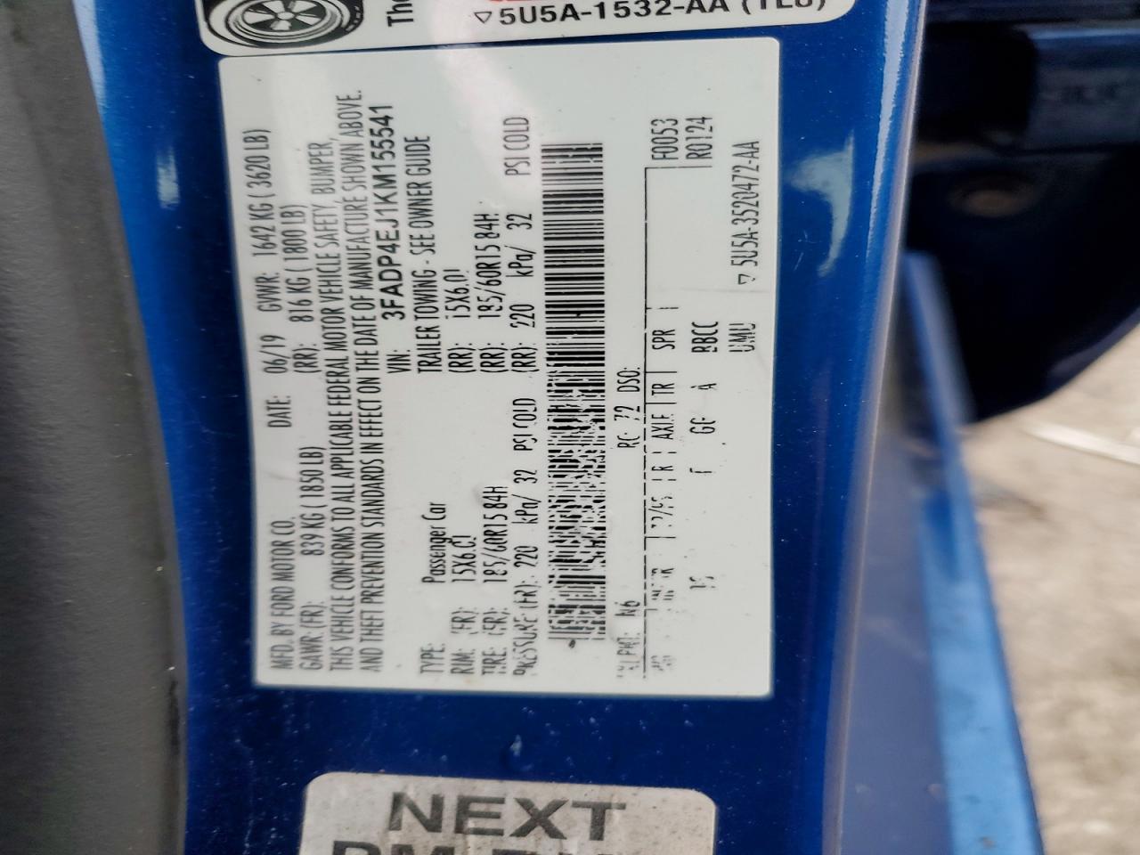 2019 FORD FIESTA SE photo 23
