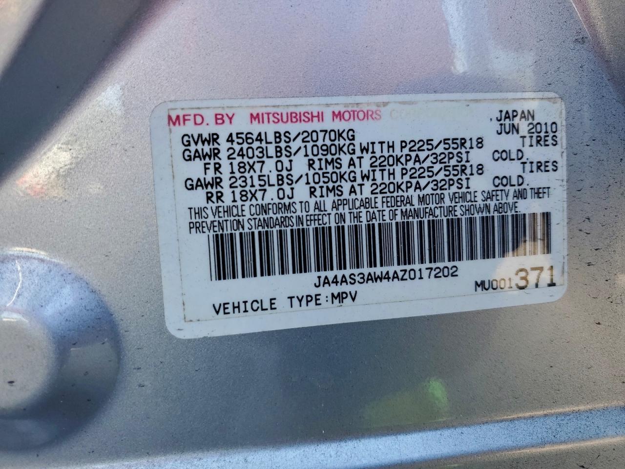 2010 MITSUBISHI OUTLANDER SE photo 13