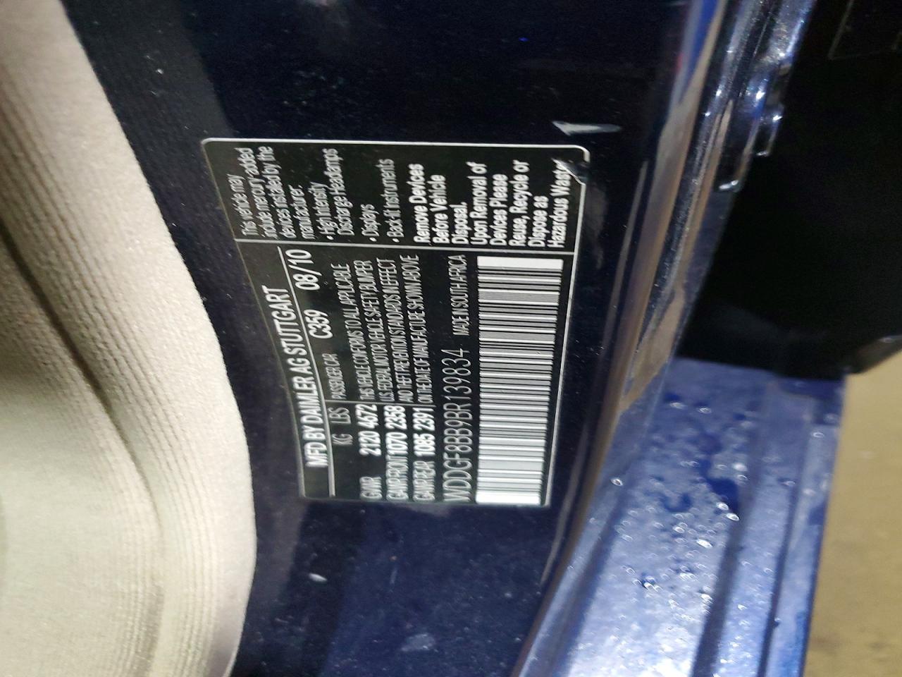 2011 MERCEDES-BENZ C 300 4MATIC photo 12