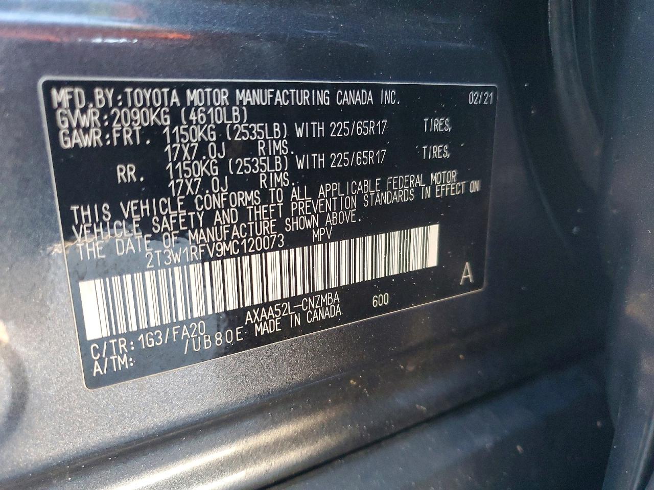 2021 TOYOTA RAV4 XLE photo 14