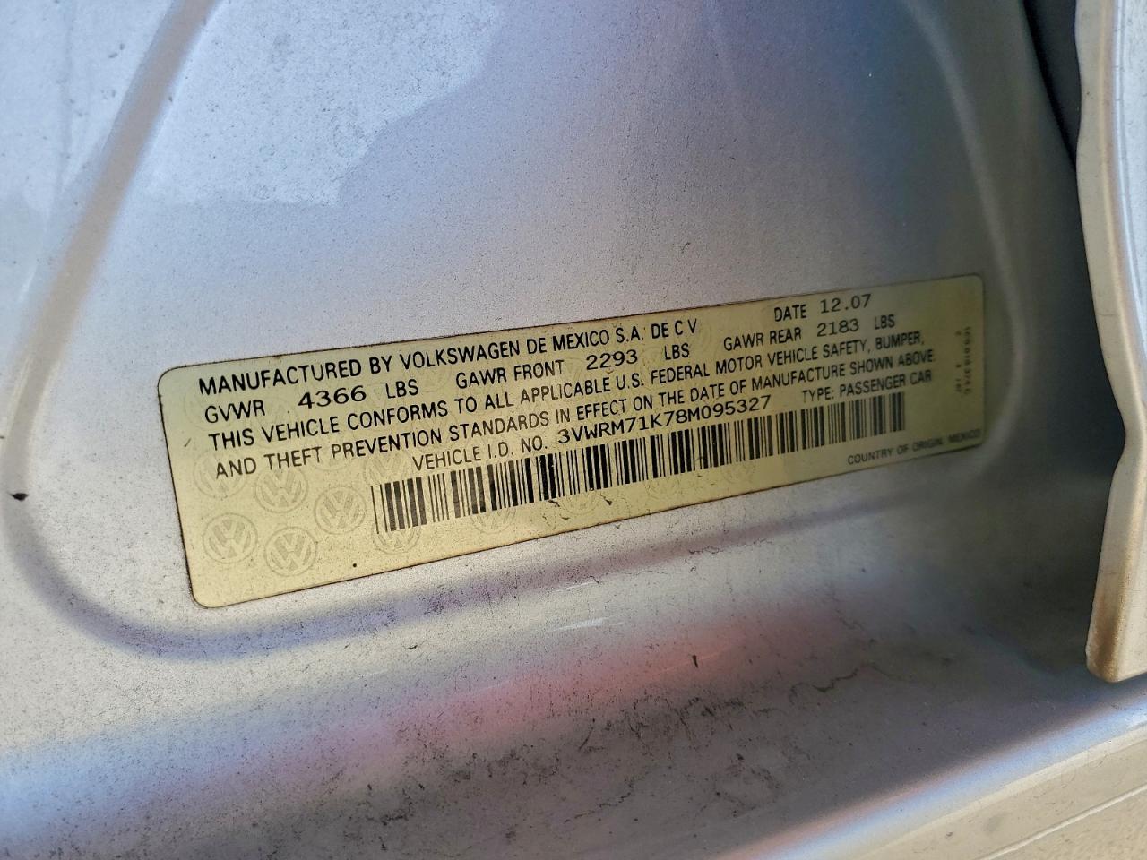 2008 VOLKSWAGEN JETTA SE photo 12