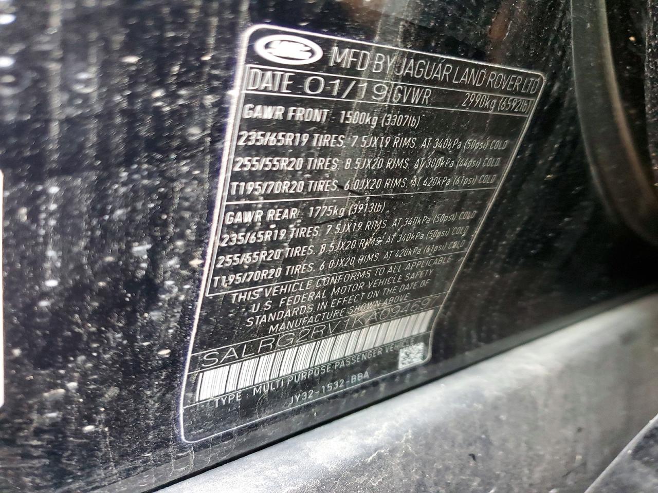 2019 LAND ROVER DISCOVERY SE photo 13