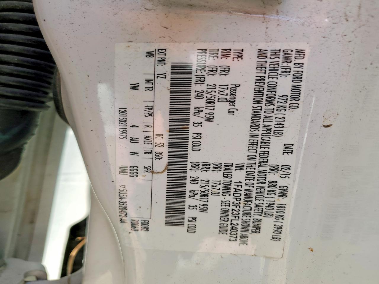 2015 FORD FOCUS SE photo 13