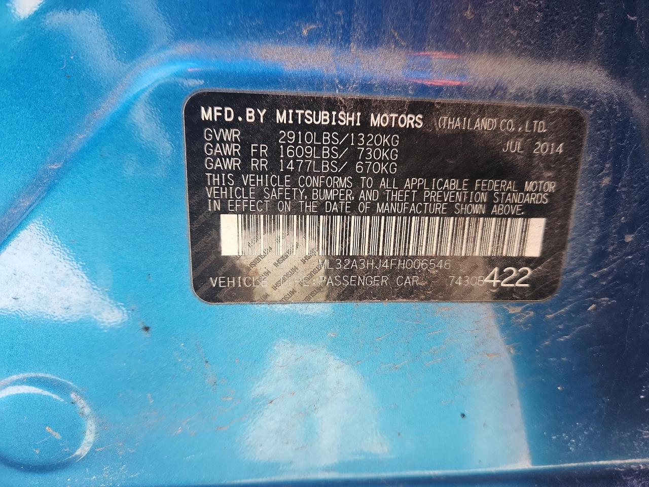 2015 MITSUBISHI MIRAGE DE photo 23