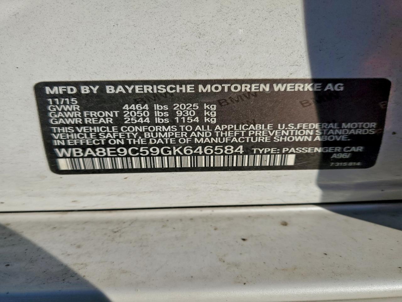 2016 BMW 328 I SULEV photo 12