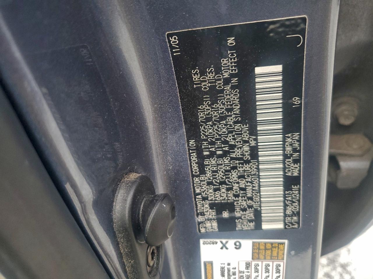 2006 TOYOTA HIGHLANDER photo 13