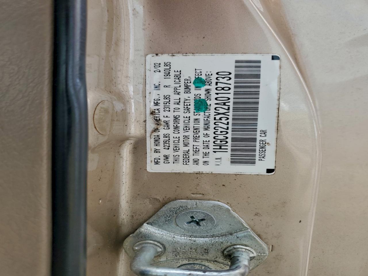 2002 HONDA ACCORD EX photo 34