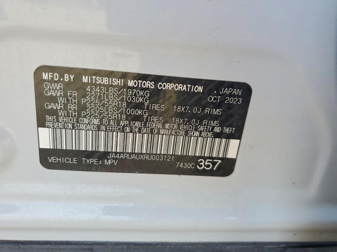 2024 MITSUBISHI OUTLANDER SPORT S/SE photo 23