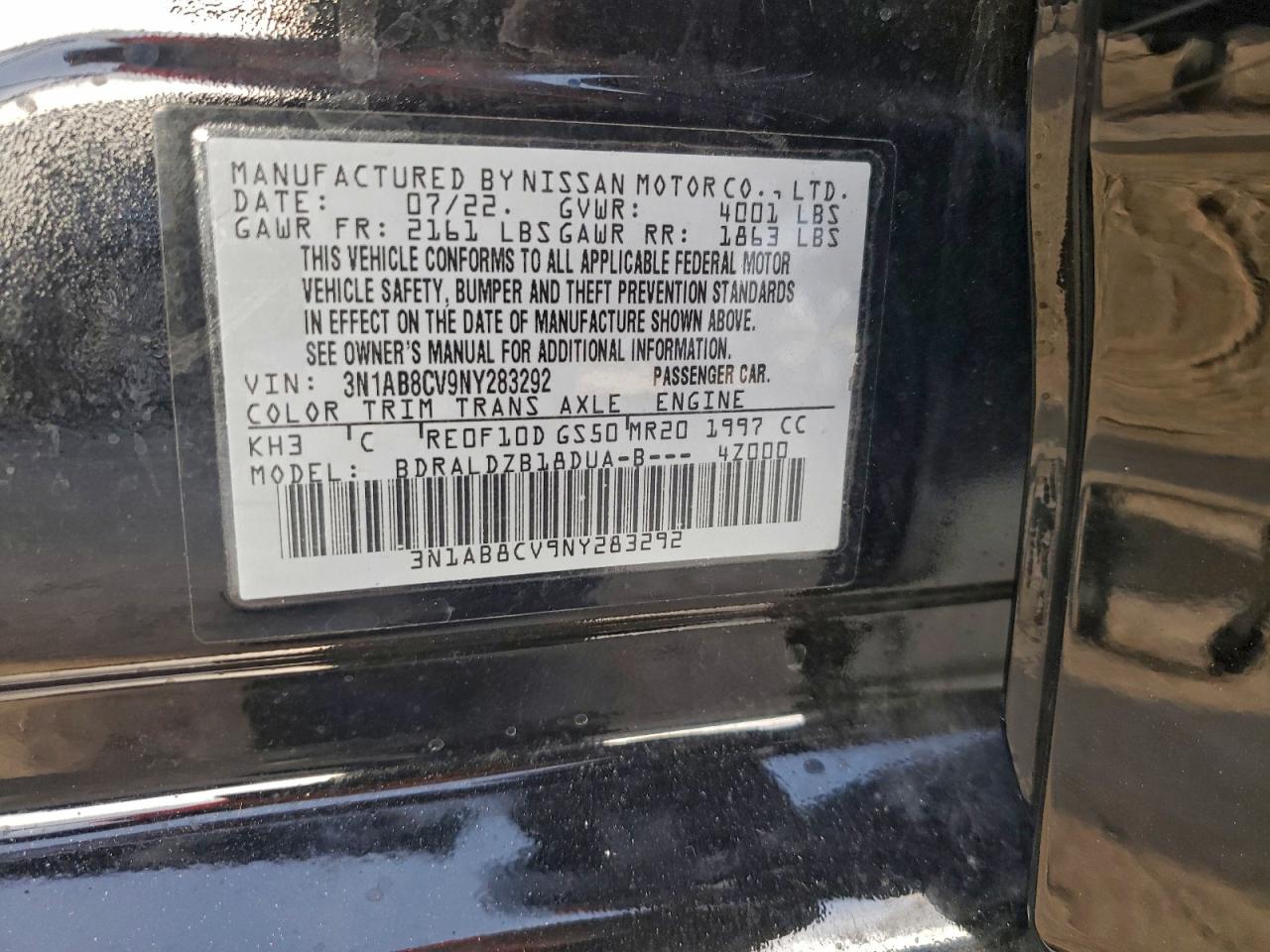 2022 NISSAN SENTRA SV photo 34
