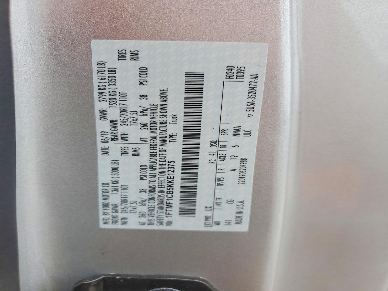 2019 FORD F150 photo 23