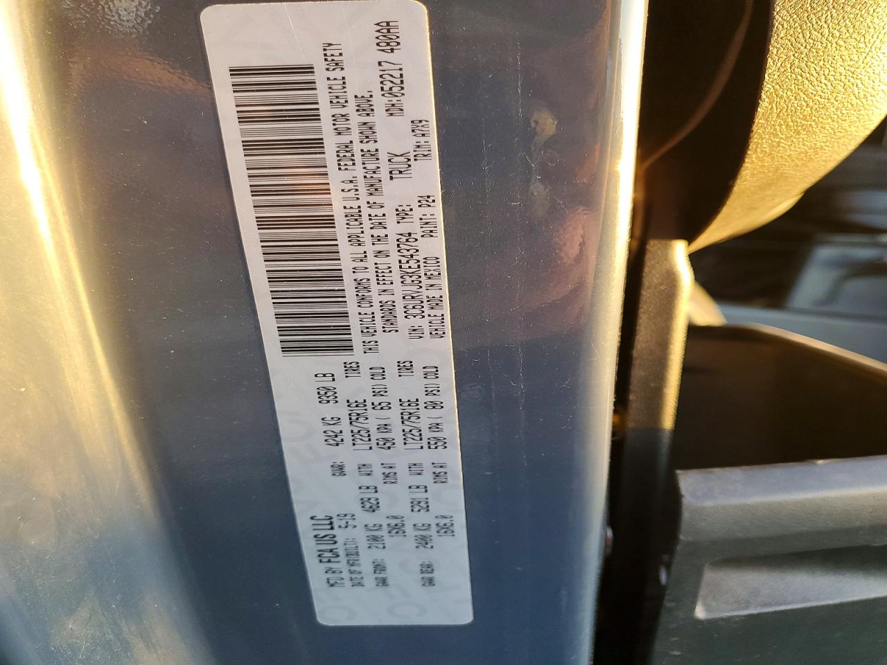 2019 RAM PROMASTER 3500 DELIVERY VAN photo 13