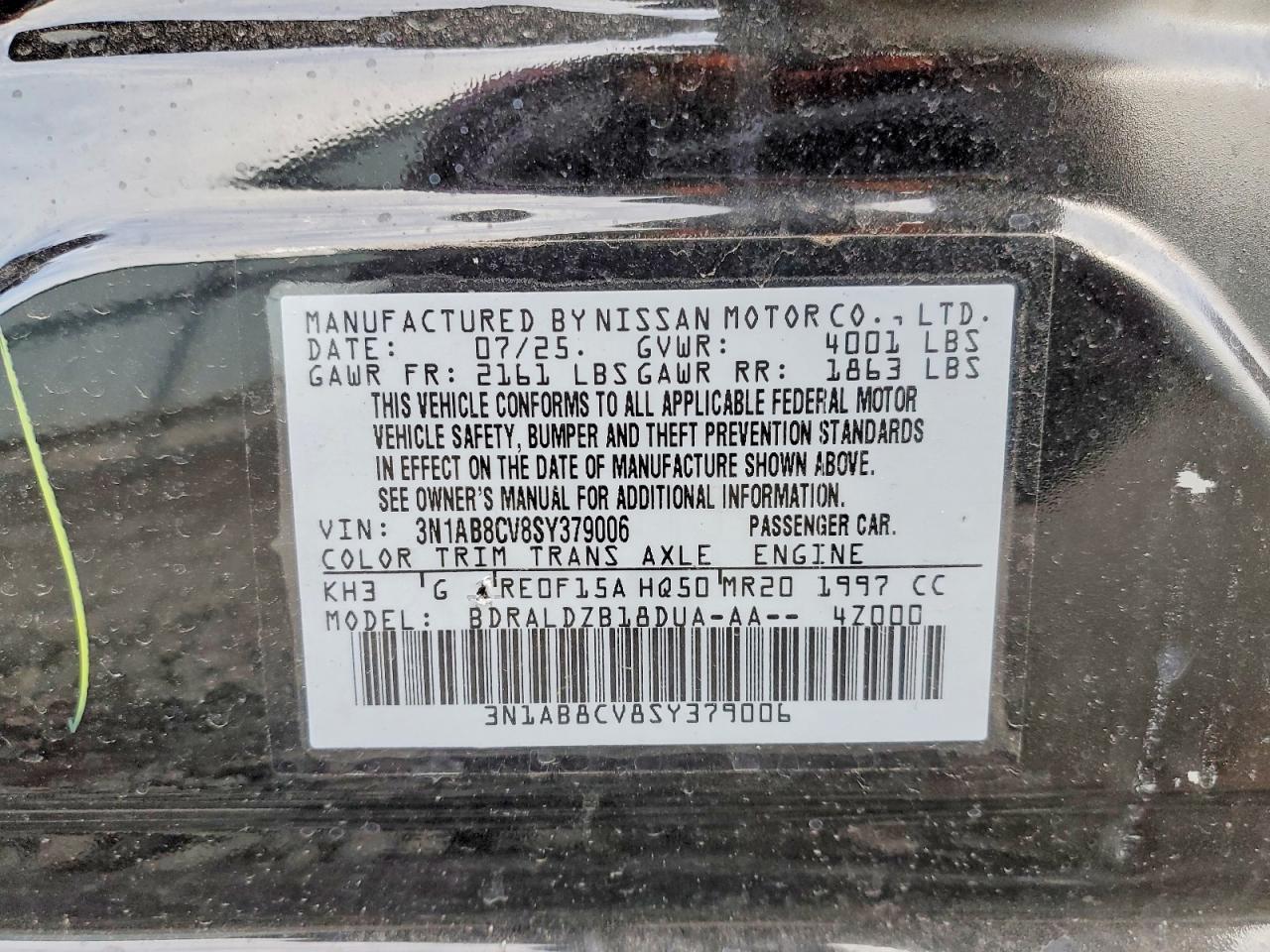 2025 NISSAN SENTRA SV photo 13