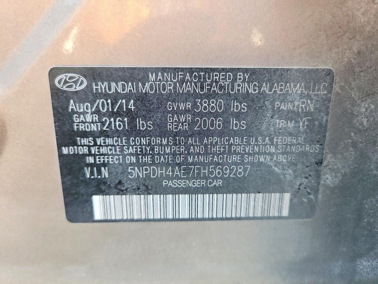 2015 HYUNDAI ELANTRA SE photo 23