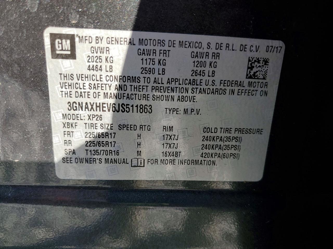 2018 CHEVROLET EQUINOX LS photo 13