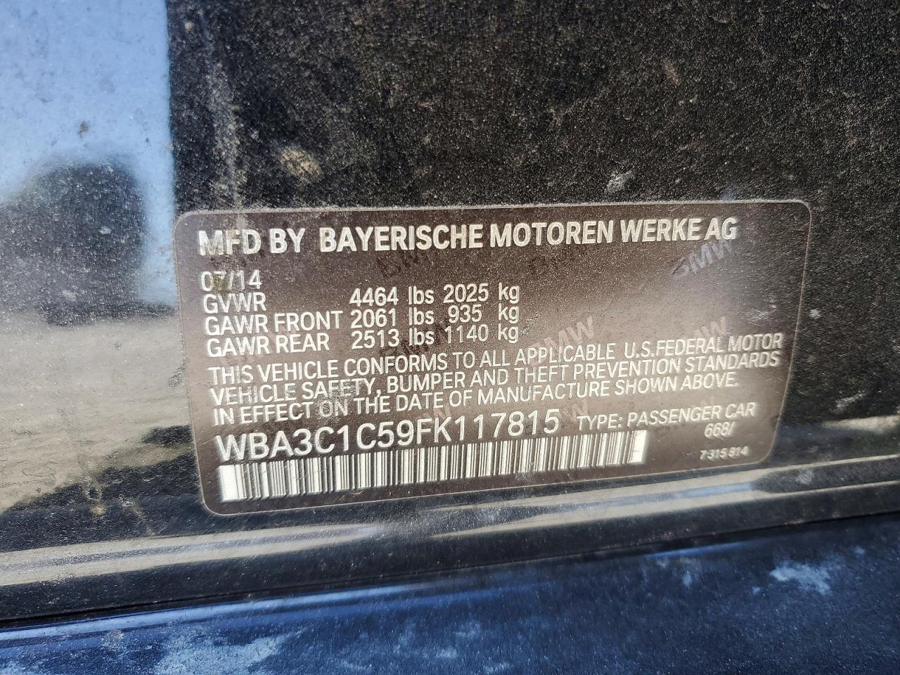 2015 BMW 328 I SULEV photo 12