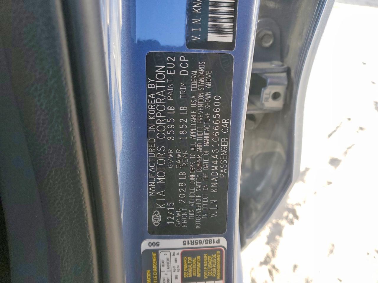 2016 KIA RIO LX photo 13