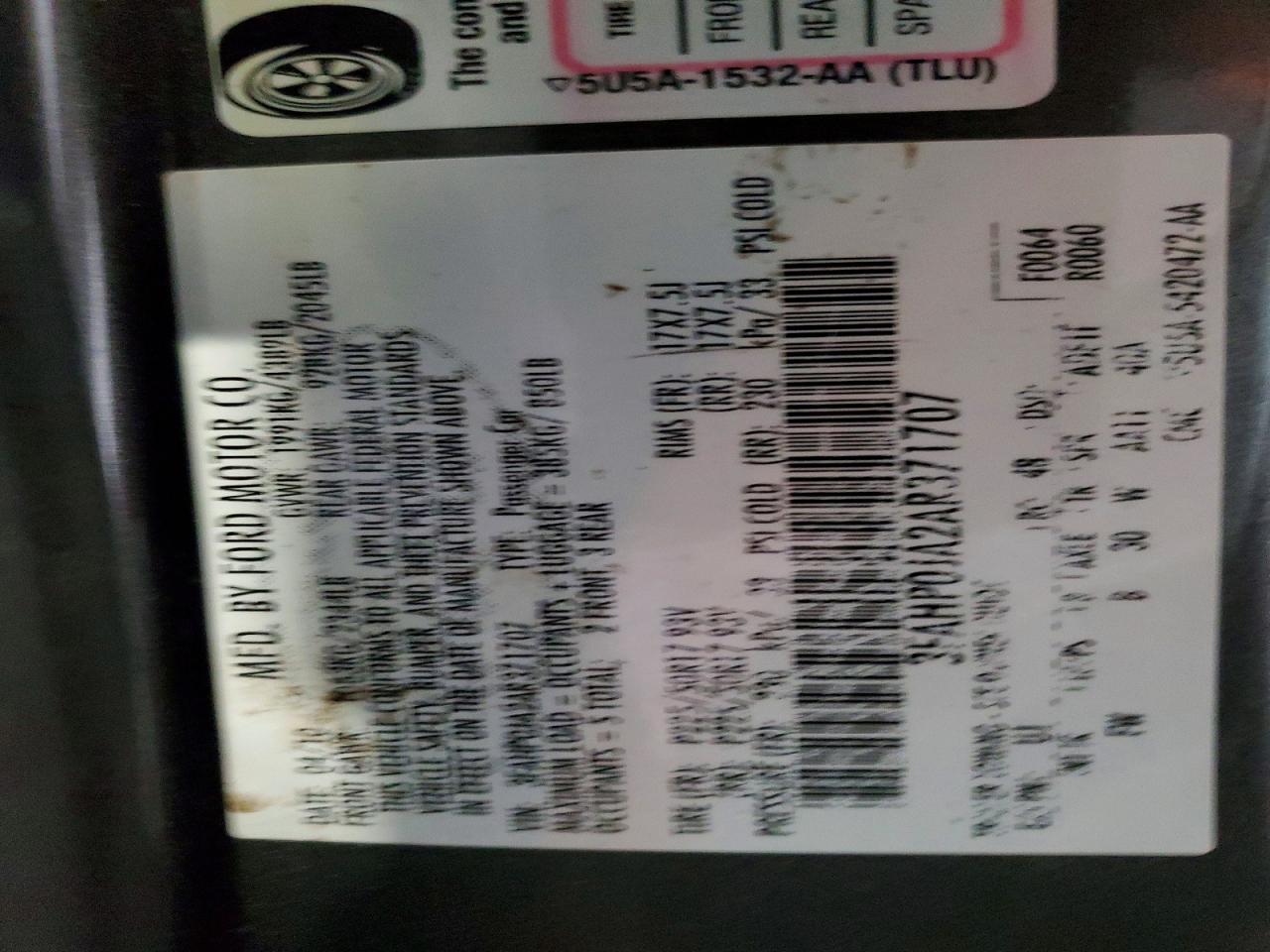 2010 FORD FUSION SEL photo 23