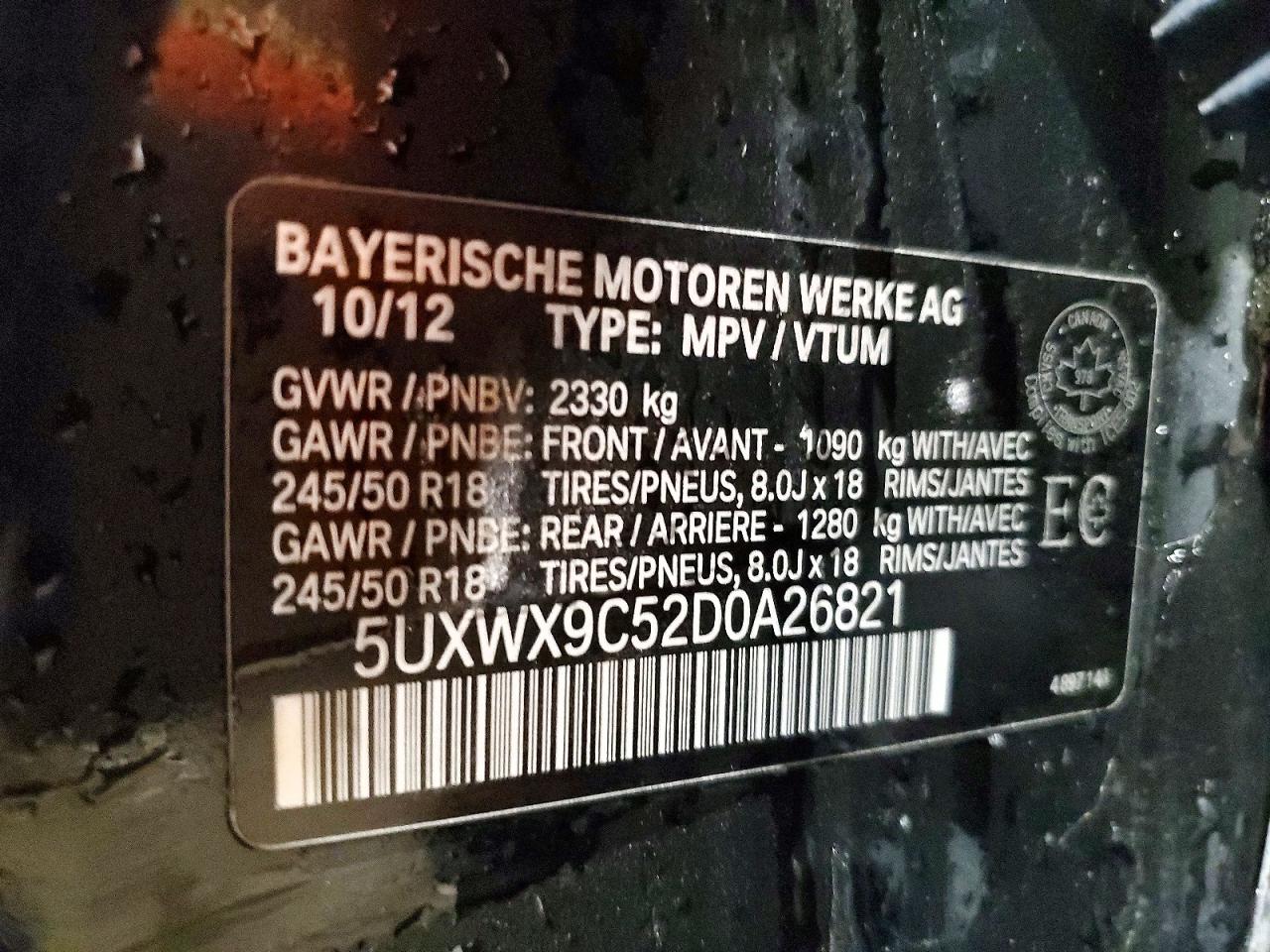2013 BMW X3 XDRIVE28I photo 12