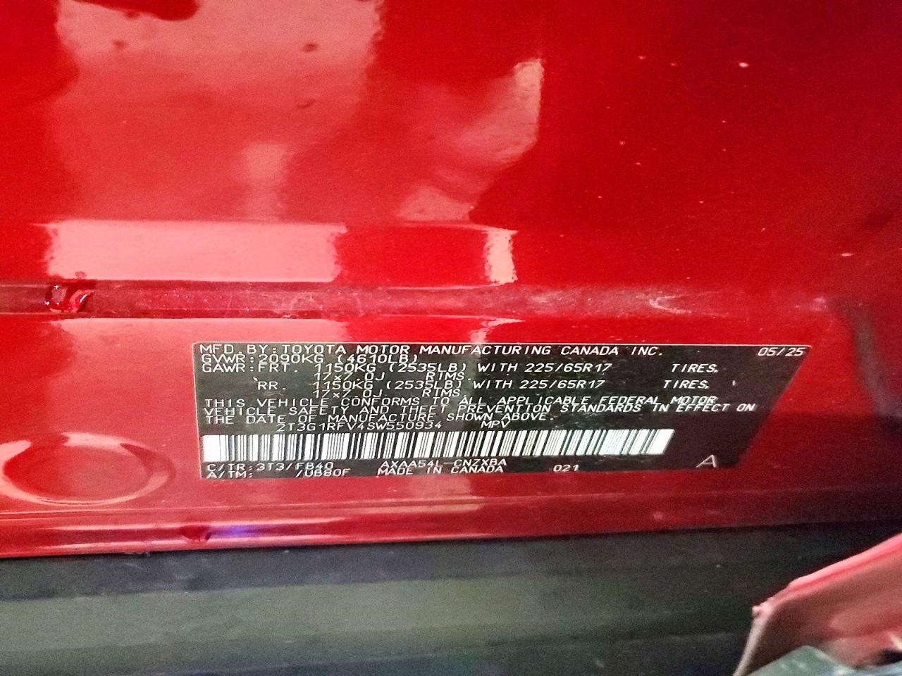 2025 TOYOTA RAV4 LE photo 13